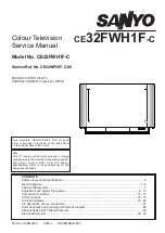 Preview for 1 page of Sanyo CE32FWH1F-C Service Manual