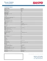 Предварительный просмотр 2 страницы Sanyo CE32LD90-B Specification Sheet