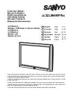 Sanyo CE32LM4WPR-E Instruction Manual предпросмотр