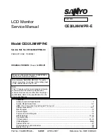 Sanyo CE32LM4WPR-E Service Manual предпросмотр