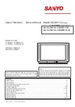 Preview for 1 page of Sanyo CE32W1-C Service Manual