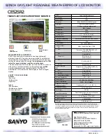 Preview for 1 page of Sanyo CE52SR2 - 16:9 Specifications