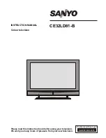 Предварительный просмотр 1 страницы Sanyo CES26WSD7-B Instruction Manual