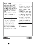 Preview for 30 page of Sanyo CES26WSD7-B Instruction Manual