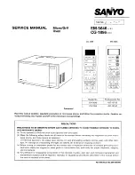 Предварительный просмотр 1 страницы Sanyo CG-1856 Service Manual