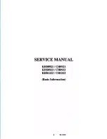 Предварительный просмотр 2 страницы Sanyo CH0922 CH0921 Service Manual