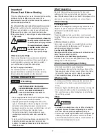 Предварительный просмотр 2 страницы Sanyo CH1271 Technical & Service Manual