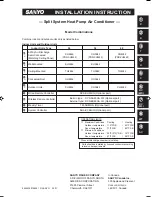 Sanyo CH2442 Installation Instructions Manual preview