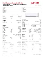 Sanyo CH3682 Submittal Data preview