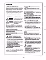 Предварительный просмотр 2 страницы Sanyo CL1822 Service Manual