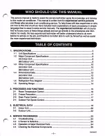 Предварительный просмотр 3 страницы Sanyo CL1822 Service Manual