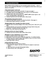 Предварительный просмотр 20 страницы Sanyo CLT-136 Instruction Manual