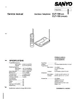 Предварительный просмотр 1 страницы Sanyo CLT-136 Service Manual