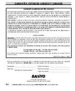 Preview for 42 page of Sanyo CLT-1554 User Manual