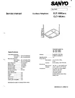 Sanyo CLT-186 Service Manual preview