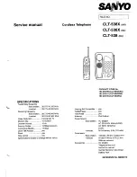 Preview for 1 page of Sanyo CLT-538 Service Manual