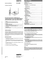 Sanyo CLT-538X Instruction Manual preview