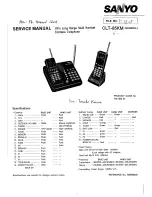 Sanyo CLT-85KM Service Manual preview