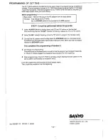 Preview for 14 page of Sanyo CLT-85KM Service Manual