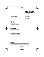 Sanyo CLT-9901 Instruction Manual preview