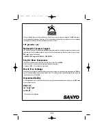 Предварительный просмотр 11 страницы Sanyo CLT-9920 Instruction Manual