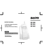 Sanyo CLT-E30 Instruction Manual preview