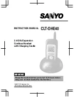 Sanyo CLT-OHE40 Instruction Manual preview