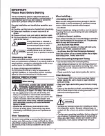 Предварительный просмотр 2 страницы Sanyo CM2412 Service Manual