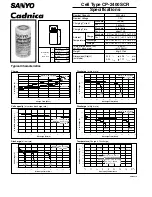 Sanyo CP-2400SCR Cadnica Specifications preview