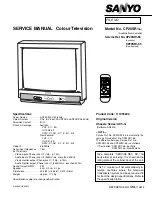 Sanyo CP20SR1 Service Manual preview