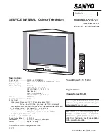 Preview for 1 page of Sanyo CP21AF2T Service Manual