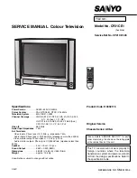 Sanyo CP21CE1 Service Manual preview