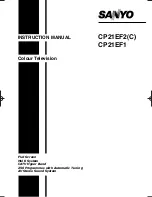 Preview for 1 page of Sanyo CP21EF1 Instruction Manual