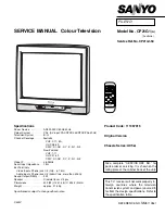 Sanyo CP21G1 Service Manual preview