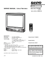 Preview for 1 page of Sanyo CP21MF2 Service Manual