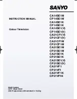 Sanyo CP21SE1 Instruction Manual предпросмотр