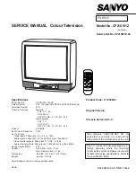 Sanyo CP21SW1Z Service Manual preview