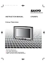 Sanyo CP28WF2 Instruction Manual preview