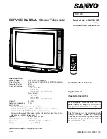 Sanyo CP29SV2Z Service Manual предпросмотр