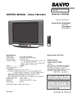 Preview for 1 page of Sanyo CP29YS2B Service Manual