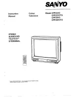 Preview for 1 page of Sanyo CPP2510 Instruction Manual