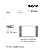 Sanyo CPP2940TX Instruction Manual preview