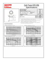 Sanyo CR-1/3N Specification Sheet preview