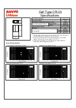 Sanyo CR-V3 Specifications preview