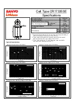 Sanyo CR17335SE Specifications preview