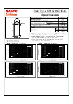 Sanyo CR17450HE-R Specifications предпросмотр