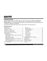 Preview for 2 page of Sanyo CRSR-10 User Manual