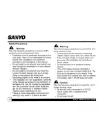 Preview for 4 page of Sanyo CRSR-10 User Manual