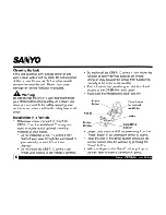 Preview for 6 page of Sanyo CRSR-10 User Manual