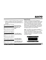 Preview for 15 page of Sanyo CRSR-10 User Manual